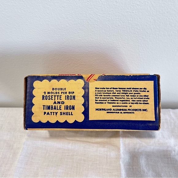 Vintage Nordic Ware Double Rosette And Timbale Iron 5-Piece Set W/Recipe Book - Picture 5 of 7